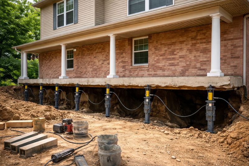 Sinking Foundation Lifting in Columbus, OH